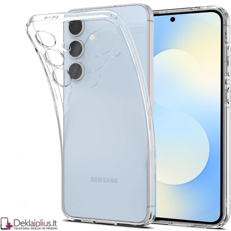 Silikoninis dėklas su kameros apsauga 2.0 mm storio - permatomas (Samsung Galaxy S25 Fe) Silikoninis dėklas su kameros apsauga 2.0 mm storio - permatomas (Samsung Galaxy S25 Fe)